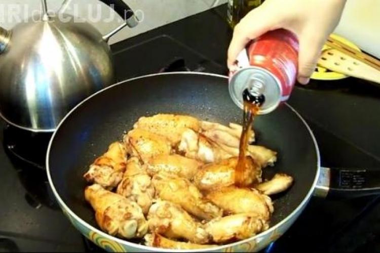 Cum să gătești Cola cu friptură de pui - VIDEO