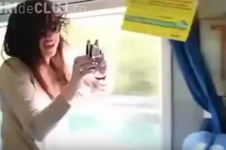 O femeie a scos capul pe fereastra unui vagon de tren sa faca o poza. Ce a urmat - VIDEO