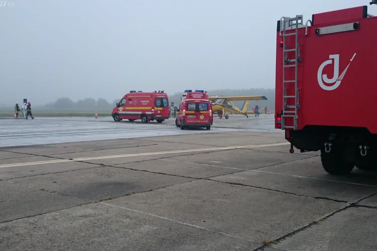 Un avion a ratat ATERIZAREA la Cluj. A ”lovit” solul, înainte de pistă. Cum a decurs EXERCIȚIUL de alarmare