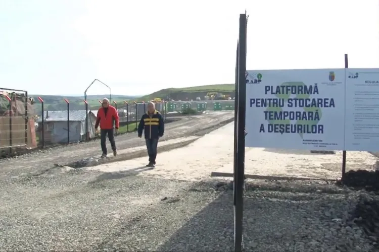 Cum arată noua rampă e gunoi a Clujului. Boc: Am rezolvat criza gunoaielor la Cluj - VIDEO