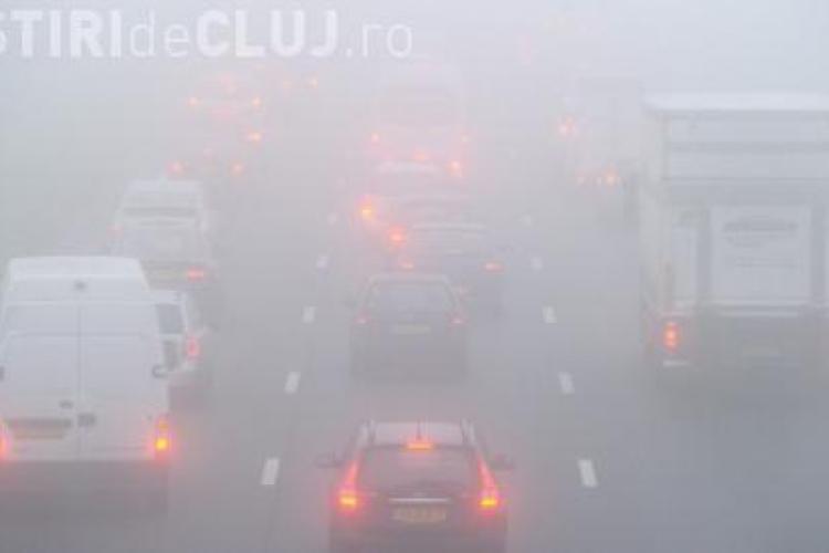 Cod Galben de ceață de în Cluj. Ce zone sunt afectate