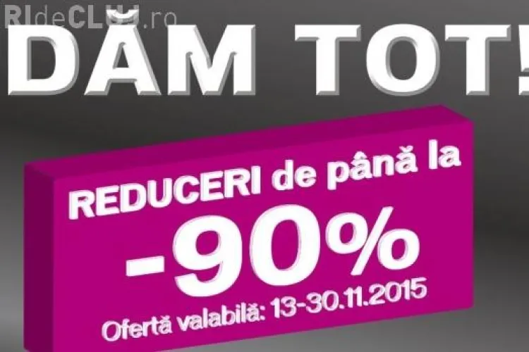 DOMO vinde tot cu 90% reducere. Angajații se tem că magazinele se închid din ianuarie 2016