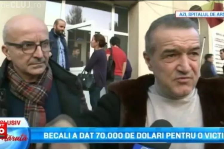 Becali a plătit tratamentul în străinătate unei victime de la Colectiv, în valoare de 70.000 dolari. Vrea să ajute și restul răniților