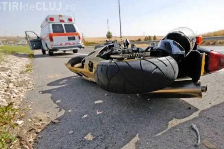 Motociclist RĂNIT GRAV la Cluj! Șoferul era BEAT și spune că nu l-a văzut