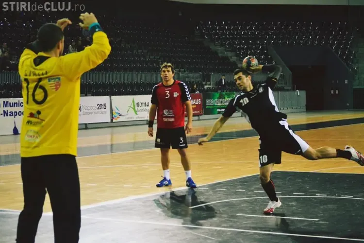 Handbaliștii de la U Cluj au bătut, în deplasare, la Sighișoara