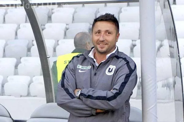 Marius Popescu a fost dat afară de la ”U” Cluj. Jucătorii i-au făcut un banner de susținere