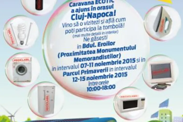 Încep Zilele Reciclării în orașul Cluj-Napoca. Predai deșeuri electronice și poți câștiga premii surpriză