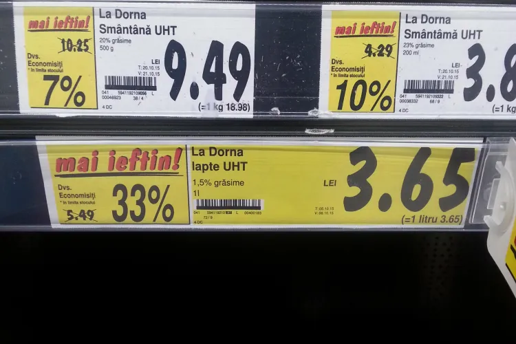 La Kaufland Marasti, reducerea de 33% se aplică numai la raft - FOTO