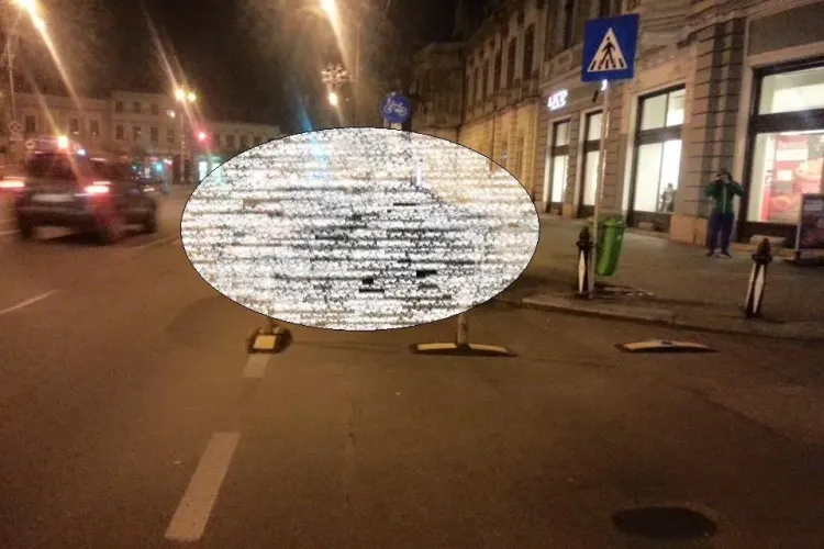 Ofertă la KFC Cluj, în Piața Unirii. Cum a parcat un șmecheraș - FOTO