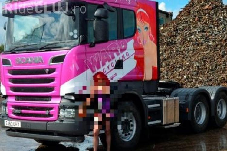 Cum arată roșcata focoasă, cel mai sexy camionagiul din Anglia - FOTO