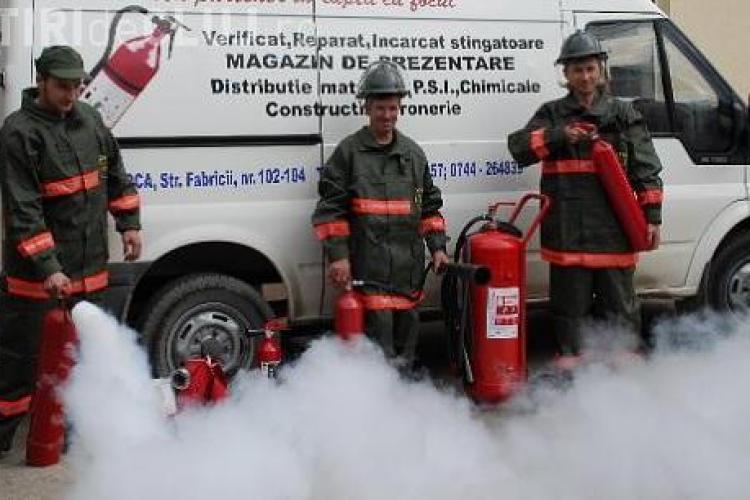 Cluj: Au crescut cu 50% vânzările de stingătoare de incendiu