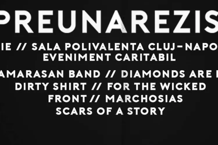 IMPREUNA REZISTAM LA CLUJ – Concert caritabil pentru victimele de la #Colectiv