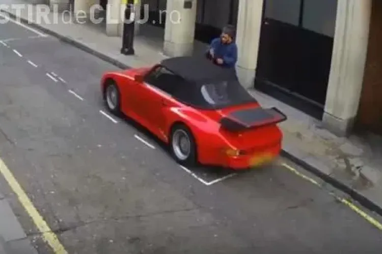 Cum a încercat un hoț să fure două mașini Porsche în doar 20 minute VIDEO
