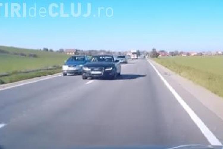 Depășiri criminale la Cluj! Se circulă mult prea grăbit -  VIDEO