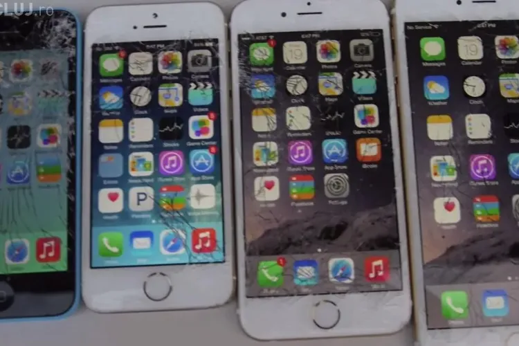 Hoț prost la Cluj. A furat 9 telefoane mobile dintr-un magazin și a distrus 4 din greșeală