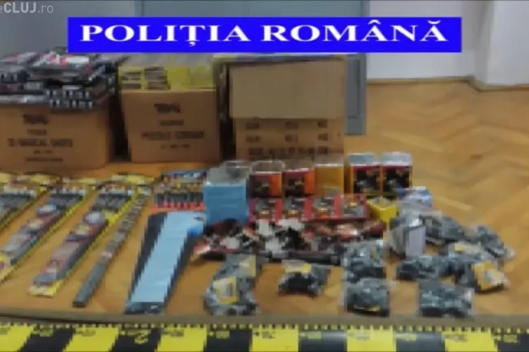 Peste 15.000 de articole pirotehnice confiscate de polițiști la Cluj