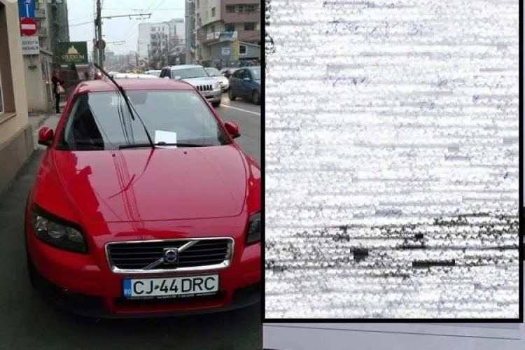 Mesajul de ”mulțumire” al unei clujence cu dizabilități pentru un șofer nesimțit care i-a blocat accesul pe trotuar FOTO