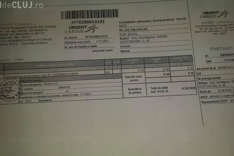 Aventura unui clujean cu CARGUS. Omul susține că firma își bate joc de el de o lună