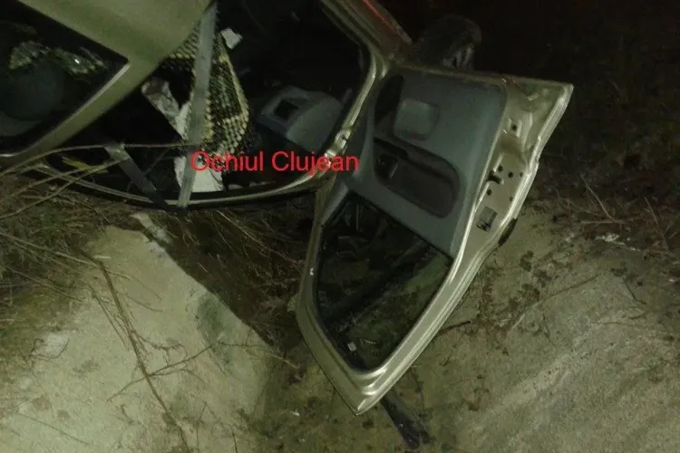 Accident pe centura Apahida! S-a răsturnat cu mașina - FOTO