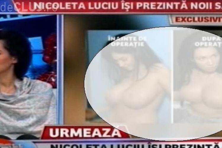 Nicoleta Luciu și-a arătat la televizor noii sâni - VIDEO