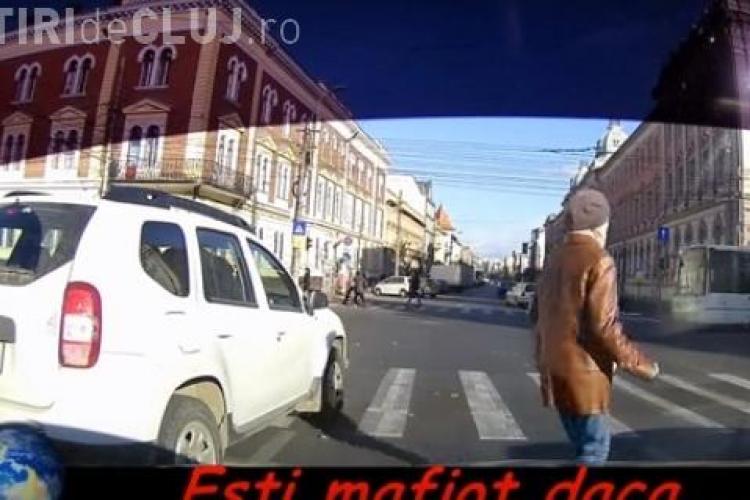 Mafiot în traficul clujean pus la punct de un alt șofer încăpățânat - VIDEO