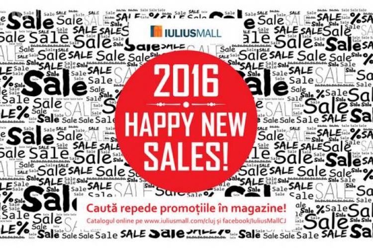 „Happy New Sales”, la Iulius Mall Cluj! Ai parte de promoții de până la 70%,(P)