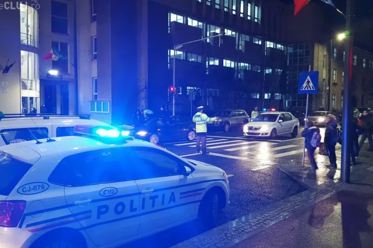 Razie în trafic la Cluj. Nici pietonii nu au scăpat de amenzi FOTO