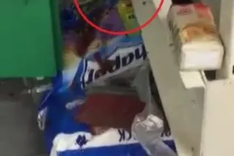 A găsit o pisică în Auchan Cluj! Animalul se plimba între rafturi. Unde e IGIENA? - VIDEO
