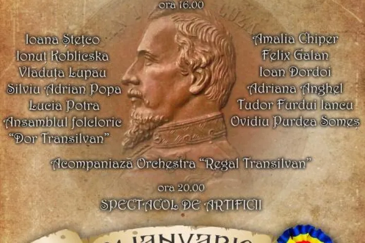 Concerte și ARTIFICII în Piața Unirii din Cluj-Napoca, în 24 ianuarie