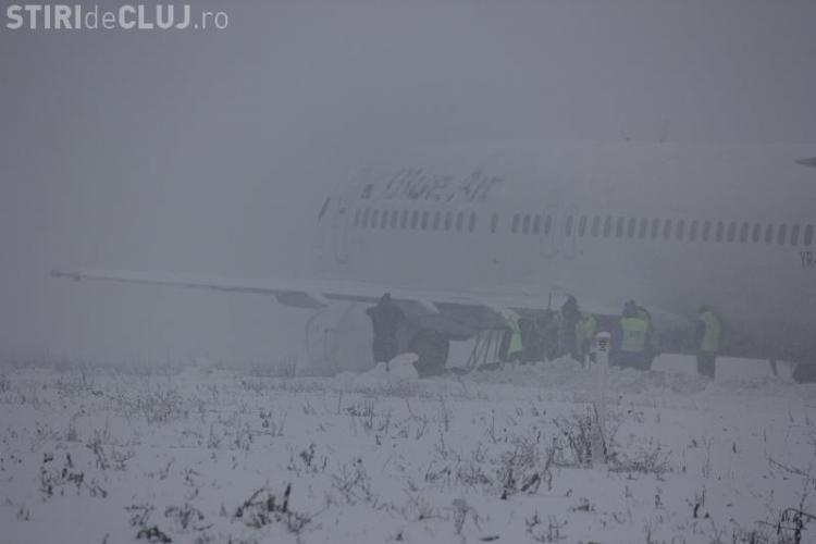 Anchetă a procurorilor în cazul avionului Blue Air care a ratat aterizarea la Cluj - VEZI IMAGINI cu avionul - VIDEO