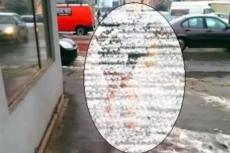 Cluj-Napoca: O tânără sexy curăță gheața în mini și pantofi cu toc - FOTO