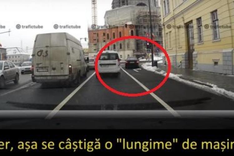 BMW - ist cu tupeu la Cluj! Face cascadorii pentru a câștiga secunde în trafic - VIDEO