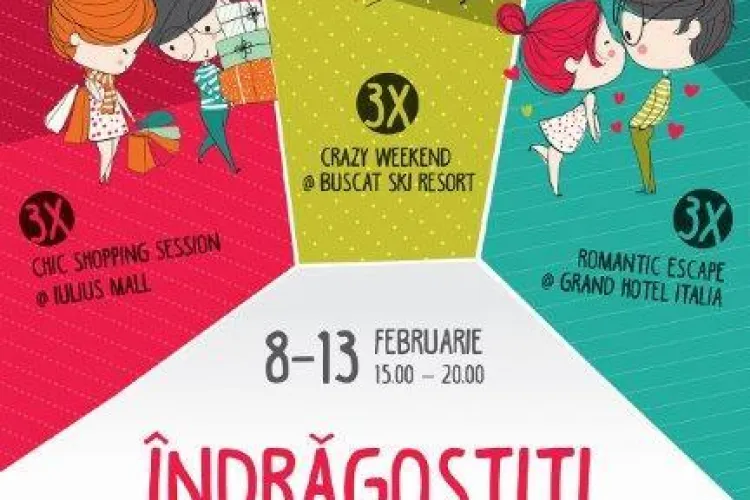 Îndrăgostiții de shopping sunt premiați de Iulius Mall Cluj cu week-end-uri la ski, escapade romantice și sesiuni de cumpărături (P)