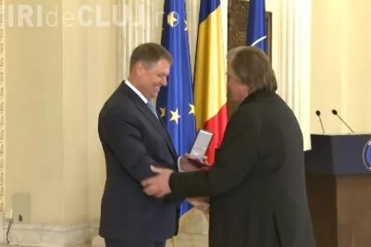 Florin Piersic a fost decorat de președintele Klaus Iohannis. Ce i-a spus actorul clujean șefului statului