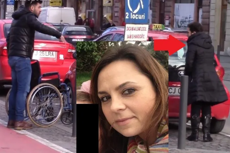 Avocata care a parcat pe locul pentru cei cu handicap se apără. Tatăl ei are certificat de handicap