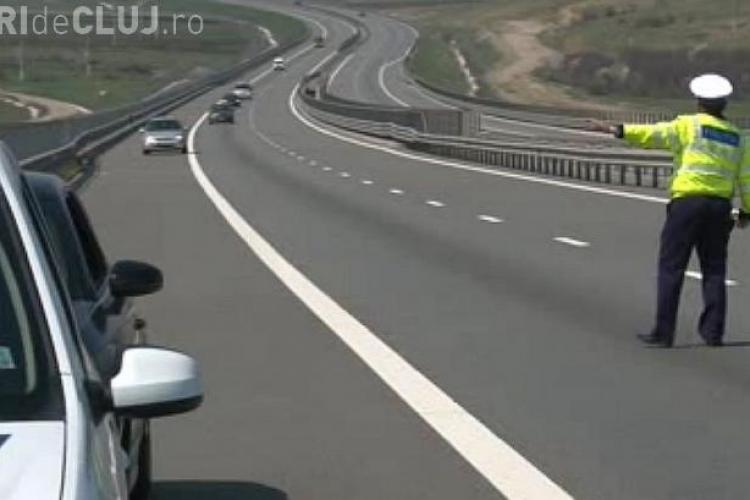 Șofer depistat cu viteză EXAGERATĂ pe Autostrada Transilvania. E un RECORD național