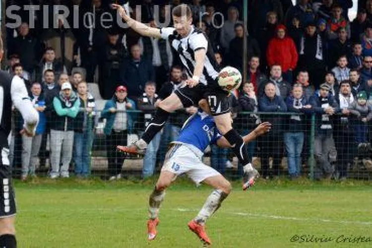 Pe stadionul din Jucu, U Cluj a scăpat printre degete victoria în meciul cu CSM Râmnicu Vâlcea