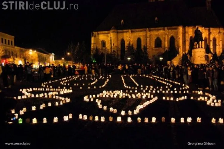 Ora Pământului la Cluj. Earth Hour este sărbătorită în Piața Unirii