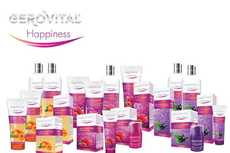Gerovital Happiness, cea mai iubită gamă lansată de compania FARMEC în anul 2015