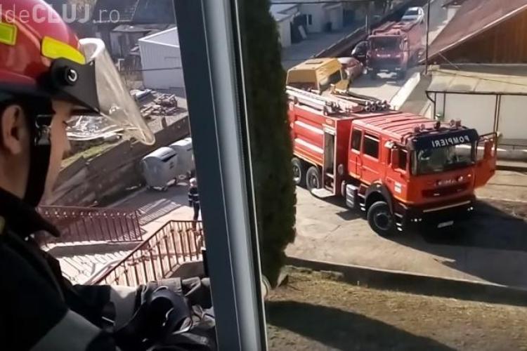 Exercițiu de evacuare la o școală din Baciu - VIDEO