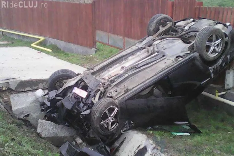 Clujean decedat în urma unui accident rutier. S-a izbit cu mașina de un cap de pod FOTO