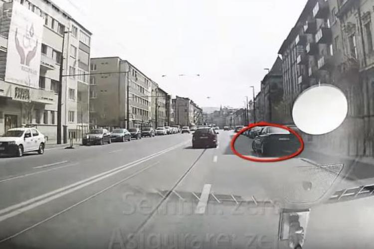 ”Pisi” cu BMW în acțiune la Cluj! Era să facă un accident, dar fiți atenți la LIMBAJ - VIDEO