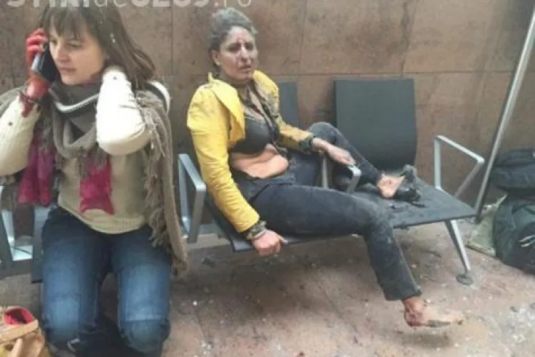 MOMENTUL EXPLOZIEI și panica ce a urmat. Imagini de la Aeroportul din Bruxelles - VIDEO   