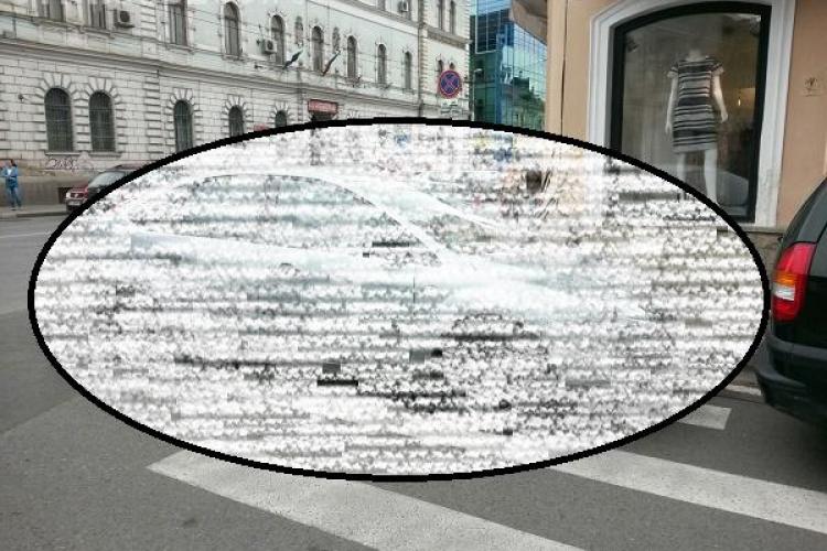 Ce pățești dacă îți parchezi mașina pe trecerea de pietoni, la Cluj: Un șofer va avea o surpriză foarte neplăcută FOTO