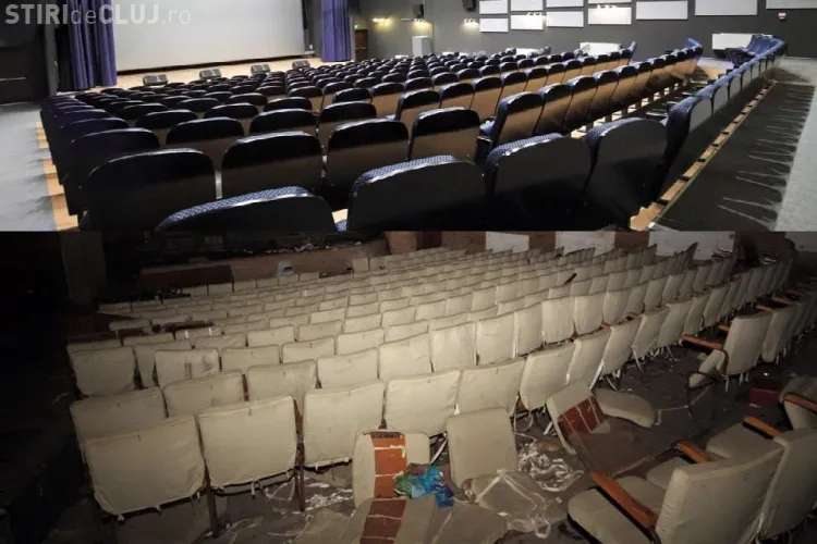 VEZI primele imagini cu Cinema ”Dacia” din Mănăștur. A fost modernizat - FOTO