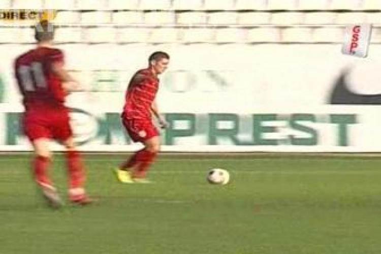 Gol Nicoara in minutul 75! U Cluj - Victoria Branesti 2-3 / VIDEO