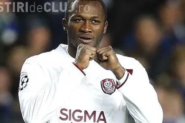 Atacantul lui CFR Cluj, Yssouf Kone, primeste doar nota 1 pentru prestatiile din pat