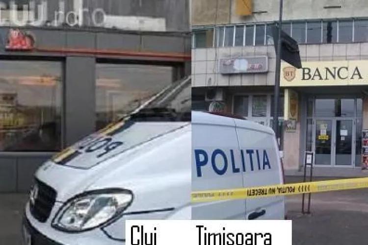Spargerea de la Banca Transilvania Timisoara, trasa la indigo cu cea de la ING Cluj! Vezi ce asemanari sunt