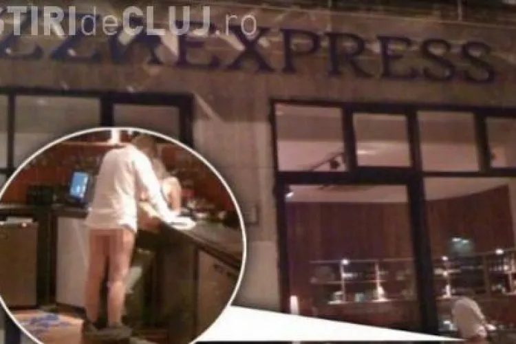 Sex intr-o pizzerie. Un cuplu britanic a fost fotografiat in timp ce facea sex printre mese - FOTO