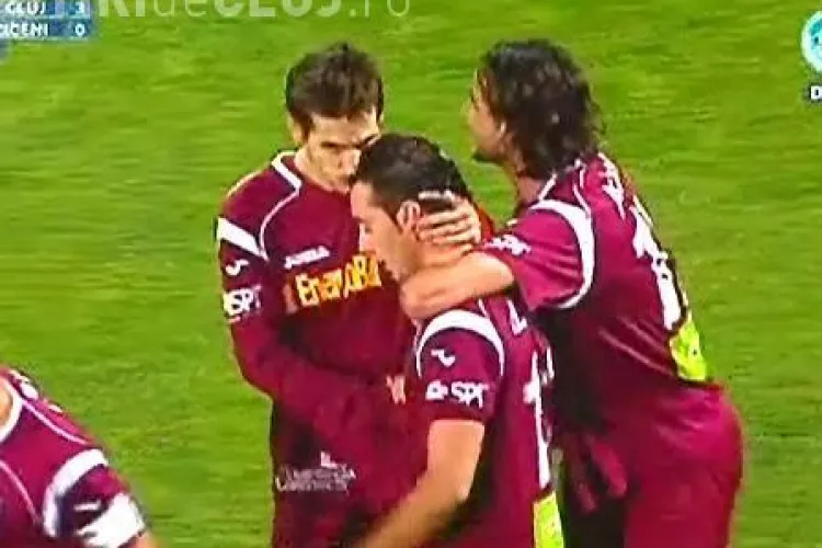 Gol De Zerbi in minutul 90 al partidei CFR Cluj - Unirea Urziceni / VIDEO